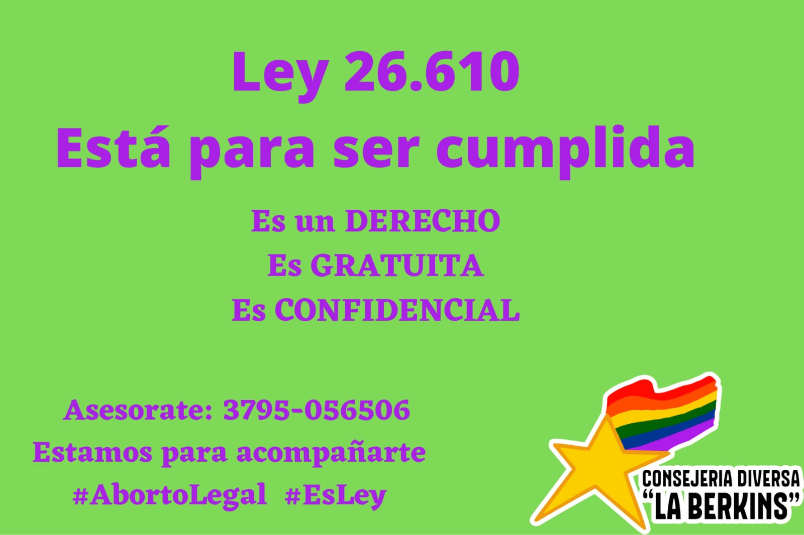 Consejeria diversa Lohana Berkins