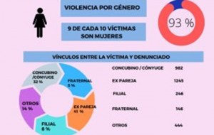 Relevan y procesan 3.063 casos de violencia familiar y de género de enero a septiembre