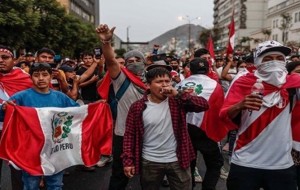 Concentración en Repudio al Golpe de Estado y la Represión en Perú