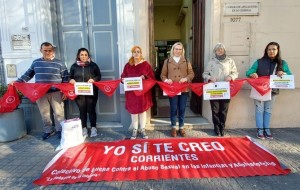 Caso Niña Fuerza: realizaron un abrazo simbólico a la Cámara de Apelaciones