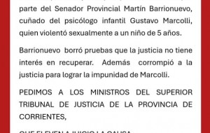 Yo Si Te Creo repudió la presencia de un senador en la marcha por Loan